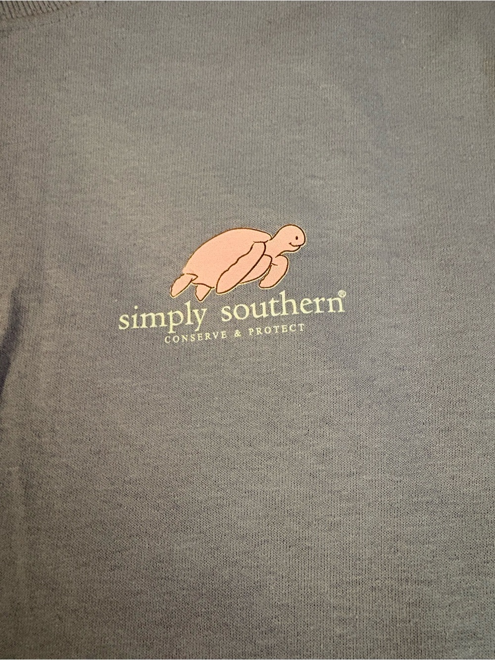 Simply Southern Light Lavender Crewneck long sleeve Tee